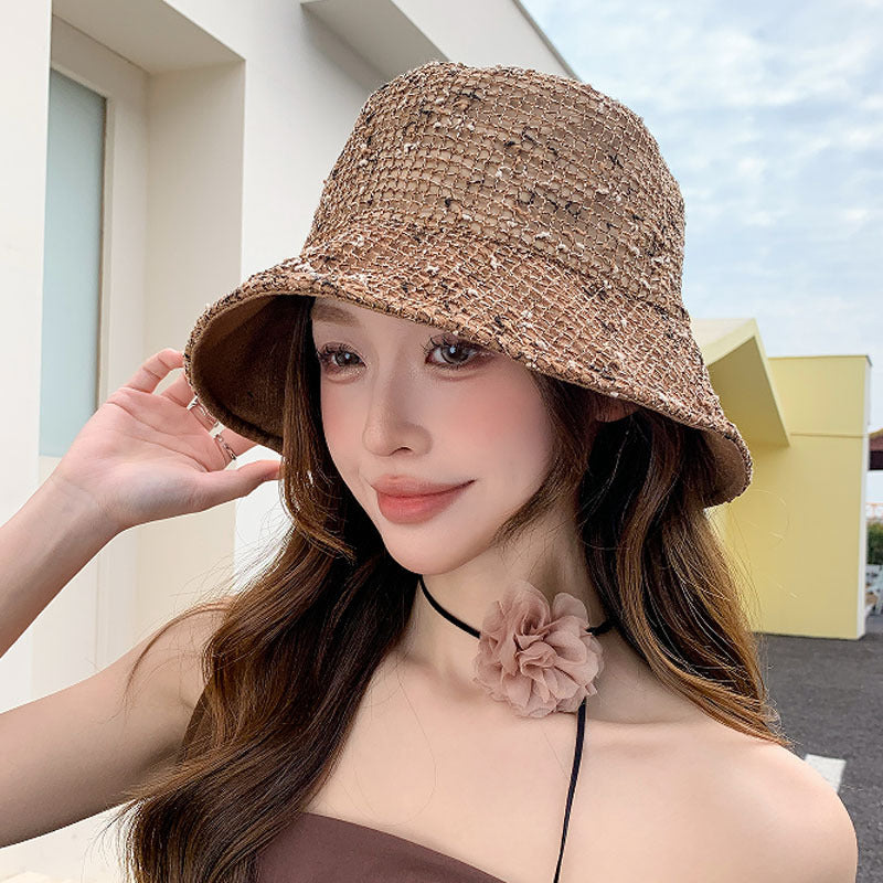 Women's Reversible Bucket Hat, Foldable Sun Protection Hat, 56-58 cm